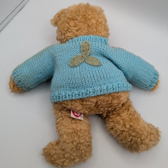 Ty Baby Curly 1992 Plush Fall Leaves Sweater 11" Vintage Stuffed Animal Bear - Picture 4 of 14